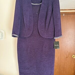 Chic Purple Pencil Skirt by